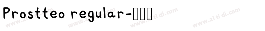Prostteo regular字体转换